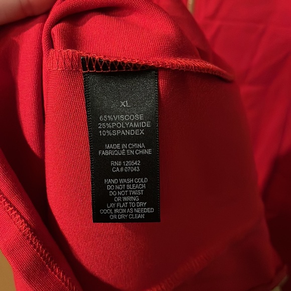 Felicity & Coco by Nordstrom red fitted back zipper dress size extra large - Picture 14 of 14